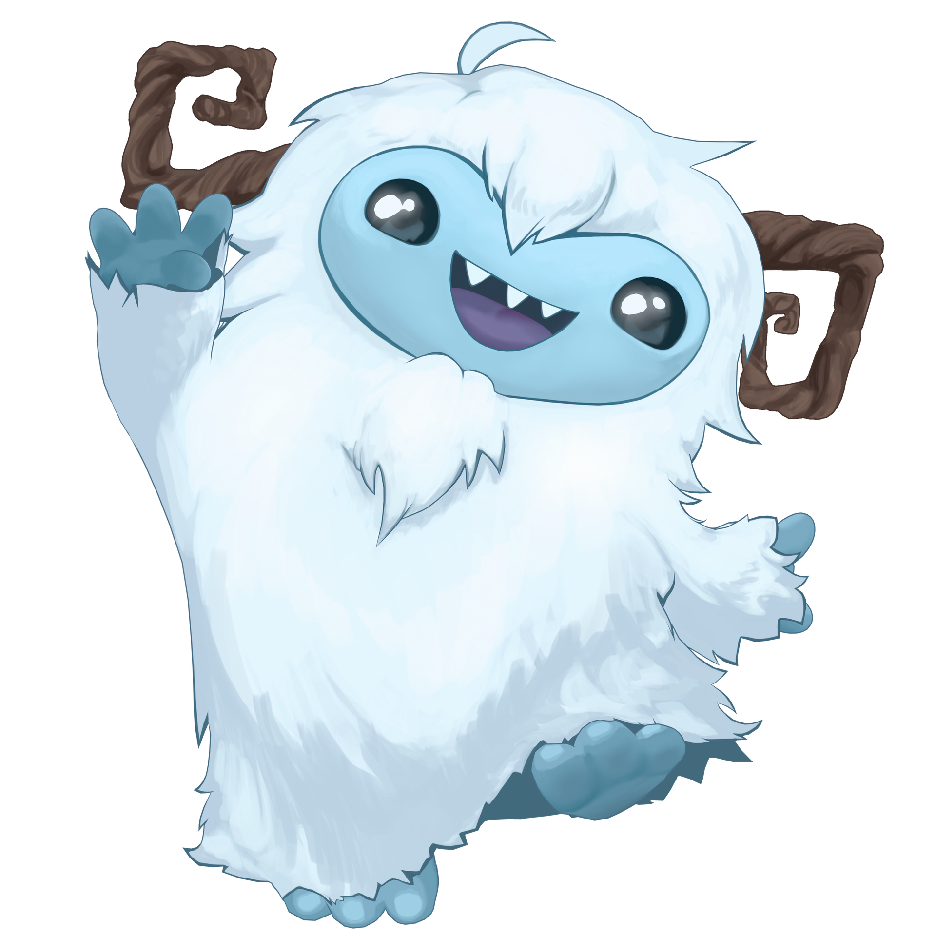 Float Studios Mascot Floati saying hello